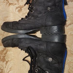 Route 66 faux suede convertable high low boots women's size 6.